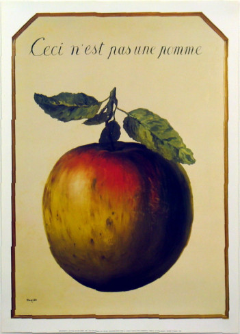 Rene Magritte - "Tai ne obuolys", 1964